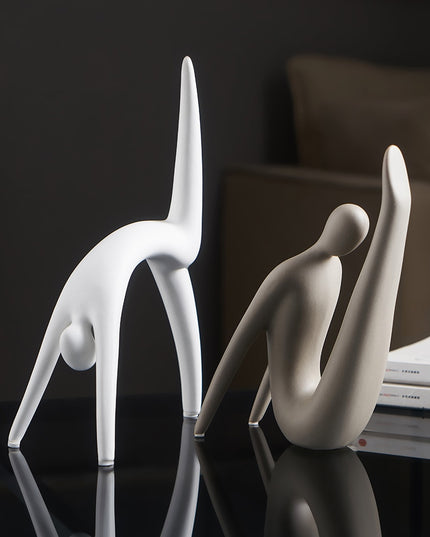 Figurka dekoracyjna postać minimalistyczny styl