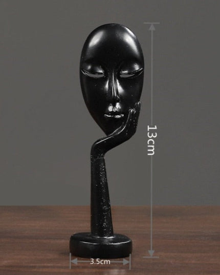 Figurka dekoracyjna motyw twarzy elegancki design