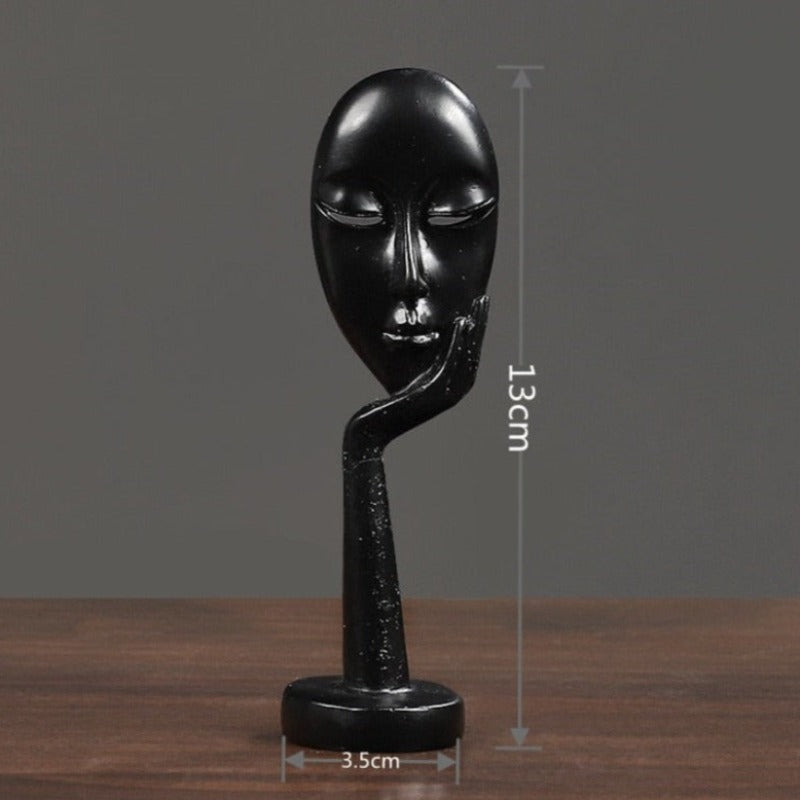 Figurka dekoracyjna motyw twarzy elegancki design