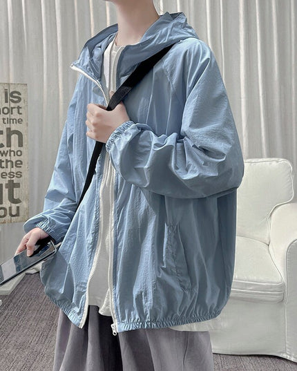 Męska kurtka przejściowa cienka oversize