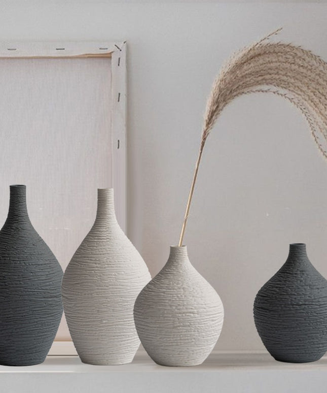 Wazon ceramiczny dekoracyjny okrągły