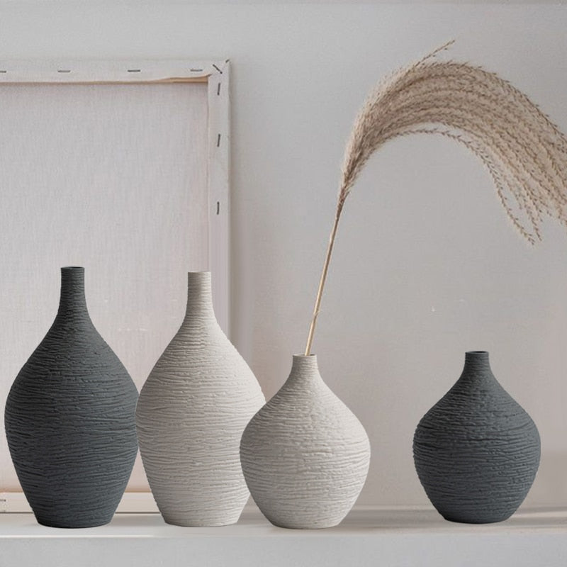 Wazon ceramiczny dekoracyjny okrągły