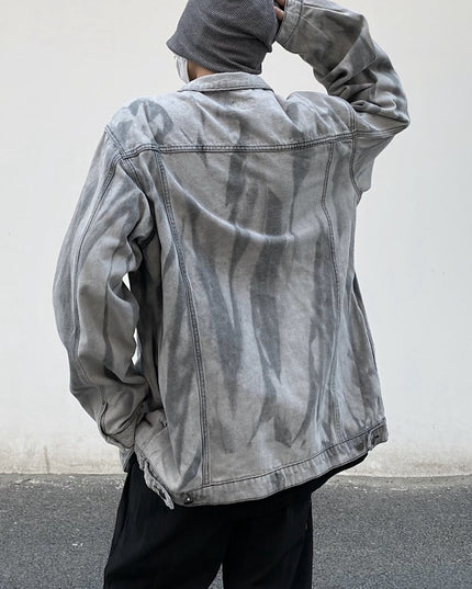 Męska kurtka jeansowa klasyczna oversize