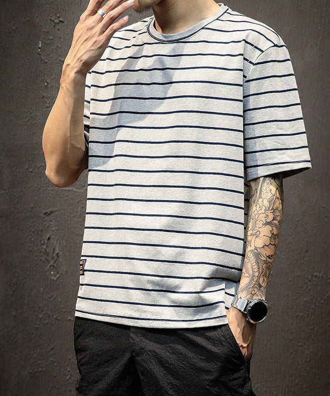 Męski T-shirt w paski