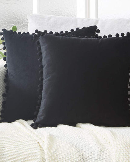 Poszewka na poduszkę dekoracyjna z frędzelkami po bokach