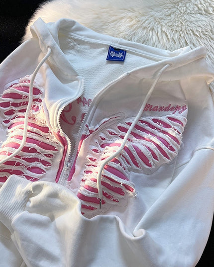 Damska bluza rozpinana z motylem