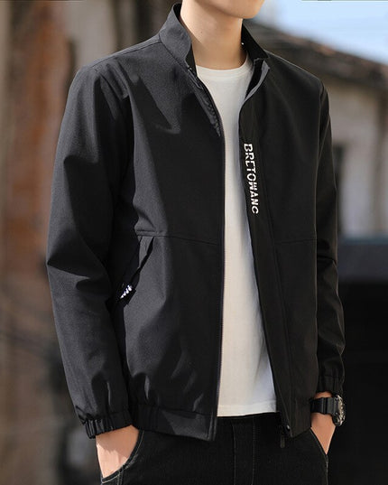 Męska kurtka przejściowa klasyczna bez kaptura