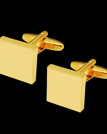 Spinki do koszuli w kwadratowym kształcie