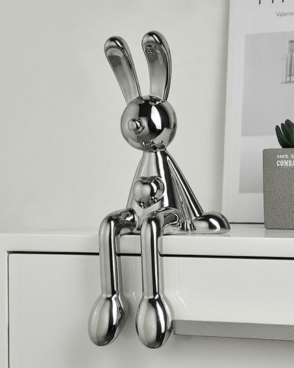 Figurka dekoracyjna ceramiczna królik