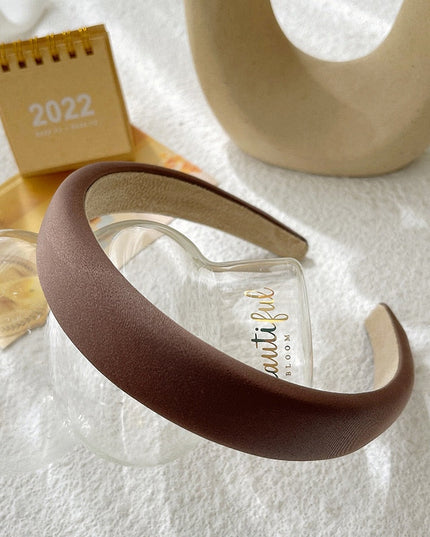 Opaska do włosów z gładkiej tkaniny