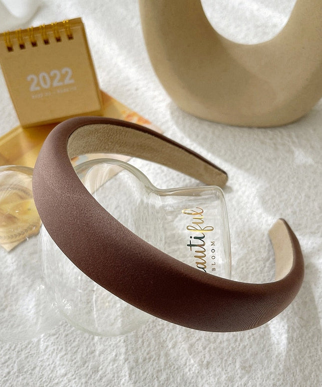 Opaska do włosów z gładkiej tkaniny