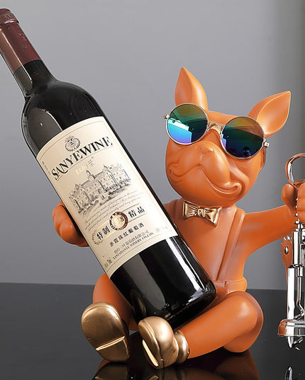 Figurka funkcjonalna buldog francuski podstawka na wino