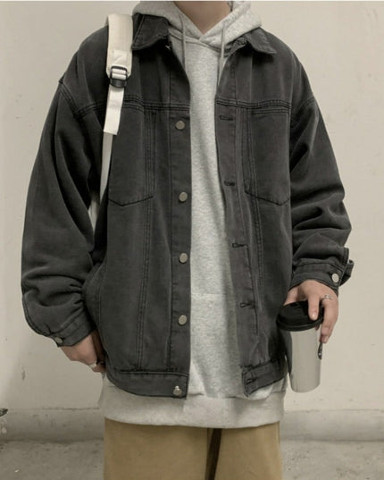 Męska kurtka jeansowa klasyczna oversize