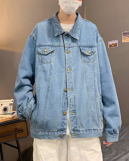 Męska kurtka jeansowa klasyczna oversize