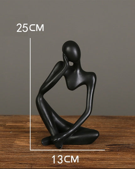 Figurka dekoracyjna postać z wycięciem minimalistyczny styl