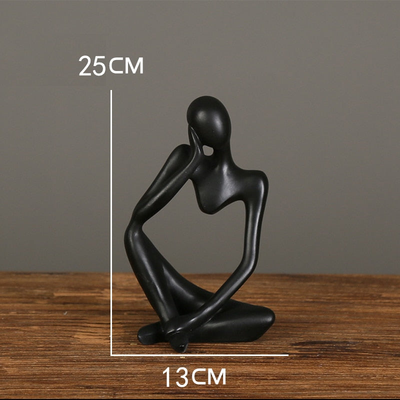 Figurka dekoracyjna postać z wycięciem minimalistyczny styl