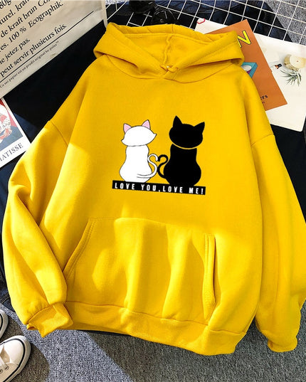 Damska bluza z nadrukiem z kotkami