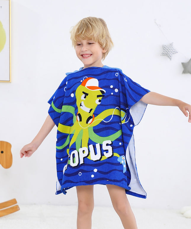 Ręcznik dziecięcy z kapturem z bajkowymi postaciami