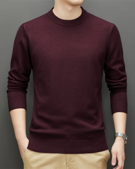 Męski sweter klasyczny z dekoltem w łódkę