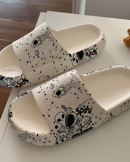 Klapki basenowe ze wzorem