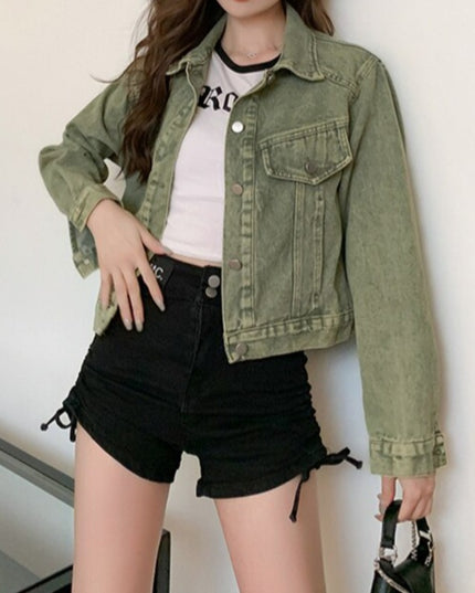 Damska kurtka jeansowa klasyczna oversize