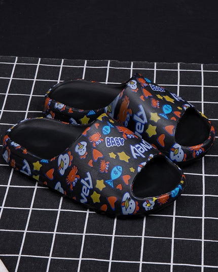 Klapki basenowe ze wzorem