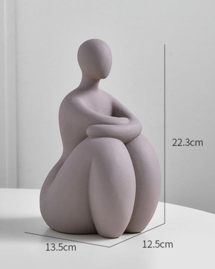 Figurka dekoracyjna ceramiczna wzór postaci