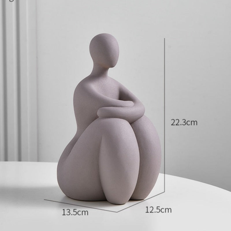 Figurka dekoracyjna ceramiczna wzór postaci