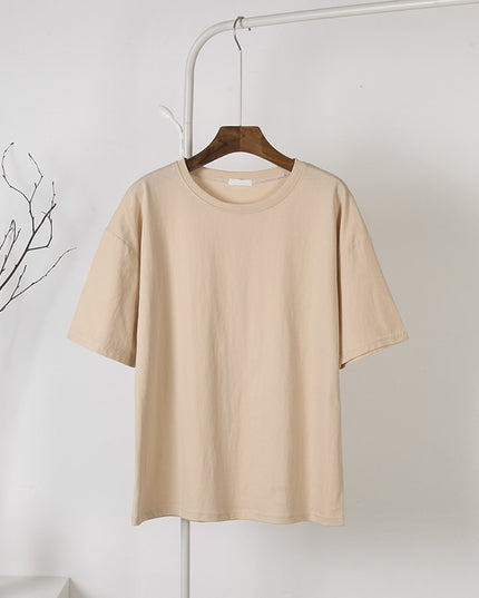 Damski T-shirt bawełniany oversize