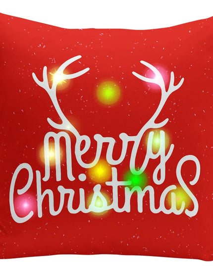 Poszewka na poduszkę świąteczna z oświetleniem LED