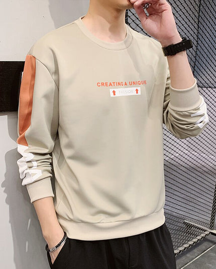 Męska bluza klasyczna bez kaptura z nadrukiem