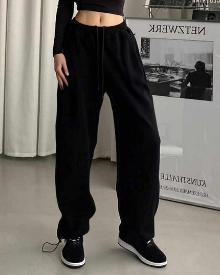 Damskie spodnie dresowe oversize