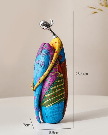 Figurka dekoracyjna kolorowa abstrakcyjne wzory