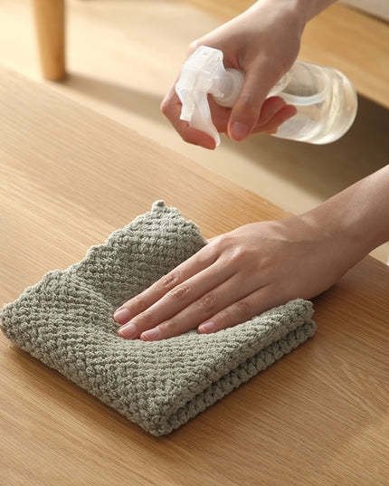 Ręcznik kuchenny gruby w brązowych kolorach