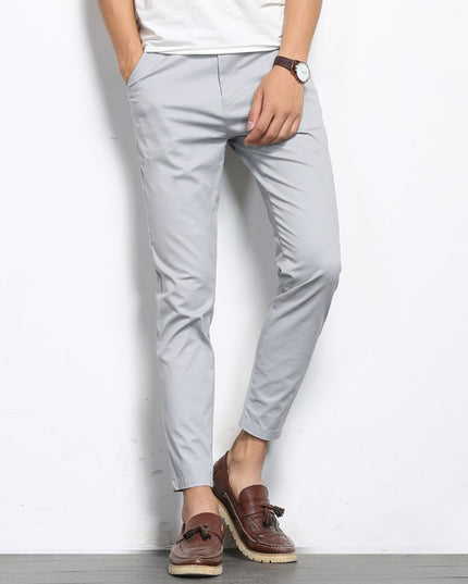 Męskie chinosy klasyczne z kieszeniami