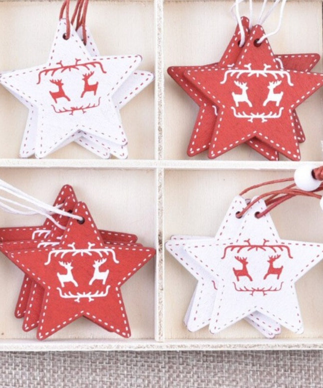 Świąteczne ozdoby wiszące w kształcie gwiazdek