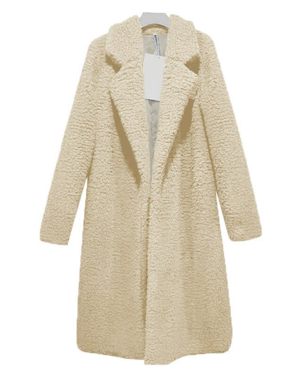 Damski płaszcz futrzany długości do kolana