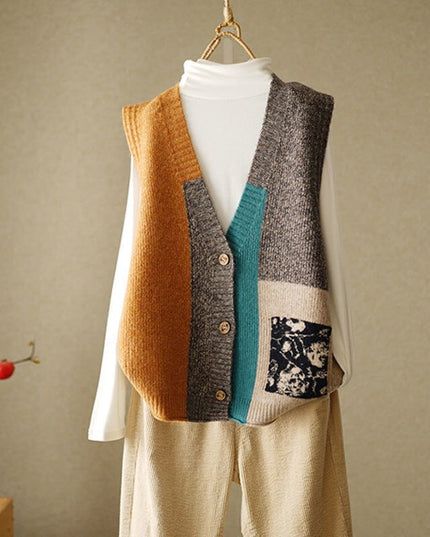 Damski sweter vintage typu kardigan