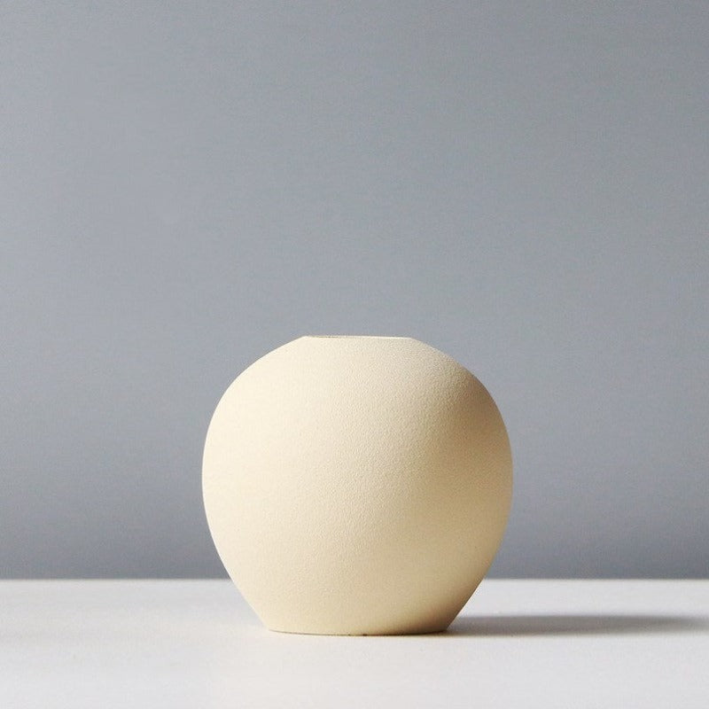 Wazon okrągły minimalistyczny w pastelowych kolorach