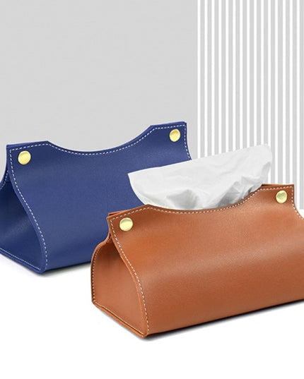 Pudełko na chusteczki skórzane eleganckie