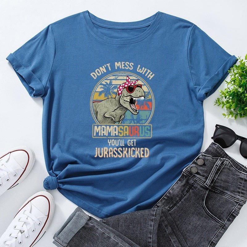 Damski T-shirt klasyczny z nadrukiem dla mamy