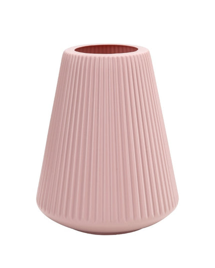 Wazon o prążkowanej strukturze kształt tuba