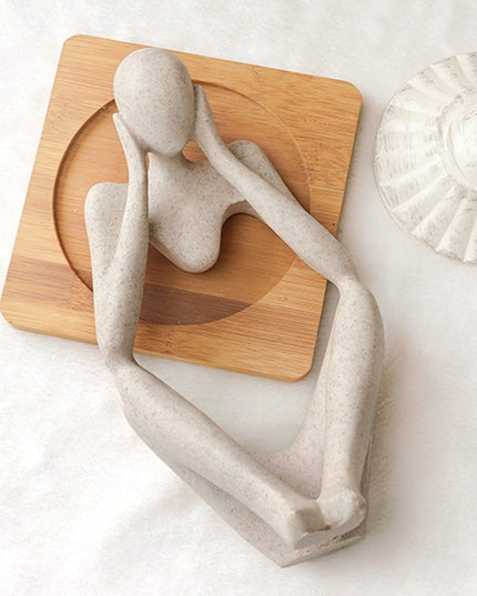 Figurka dekoracyjna postać z wycięciem minimalistyczny styl