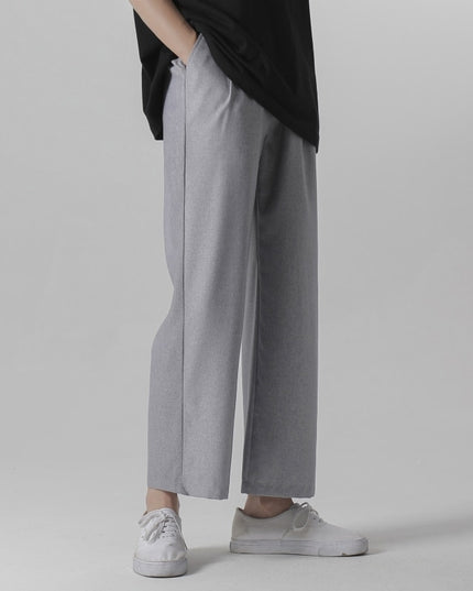 Męskie spodnie eleganckie z szerokimi nogawkami