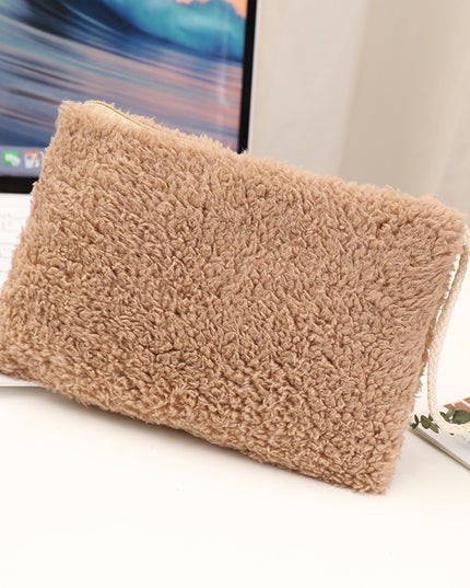 Kosmetyczka pluszowa z uchwytem