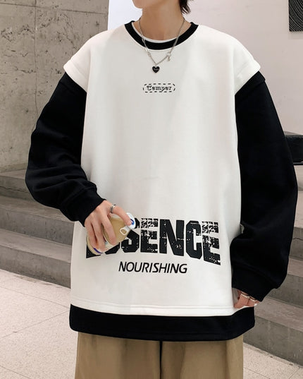 Męska bluza oversize dwukolorowa