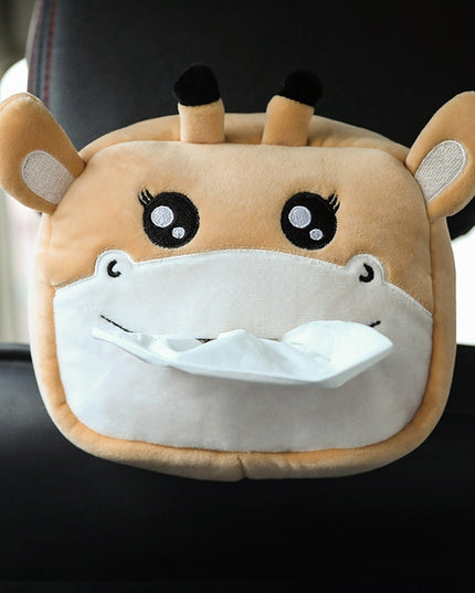 Pudełko na chusteczki pluszowe z motywem zwierzęcia