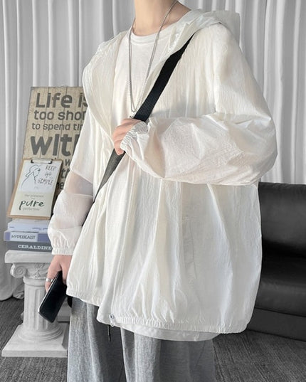 Męska kurtka przejściowa cienka oversize