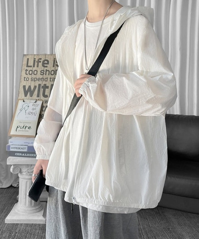 Męska kurtka przejściowa cienka oversize