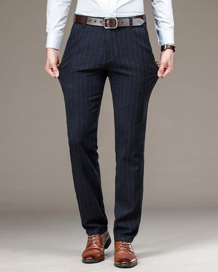 Męskie spodnie chinosy w paski